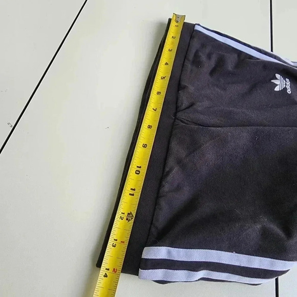 Adidas Women's 3-Stripes Leggings Pants Black White Classic Cotton Sz S - Picture 8 of 9